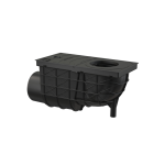 Alcaplast Univerzálny lapač strešných splavenín 300×155/110mm bočná, čierna AGV3