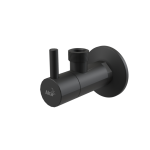 Alcaplast Ventil rohový s filtrom 1/2″×1/2″, čierna-mat ARV003-BLACK