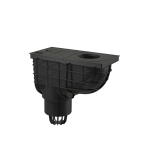 Alcaplast Univerzálny lapač strešných splavenín 300×155/110mm priamy, čierna AGV1